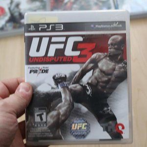 UFC Undisputed 3 (Sony PlayStation 3 PS3 2012) DISC & Manual Tested